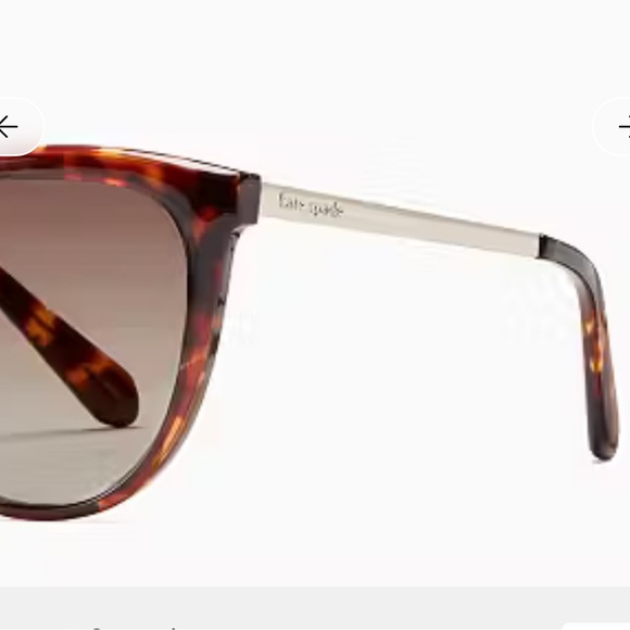 Gorgeous Kate Spade Sassari Havana Cat Eye Butterfly Sunglasses NWT - Picture 7 of 16